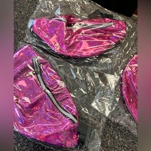 Pink Holographic Fanny Packs